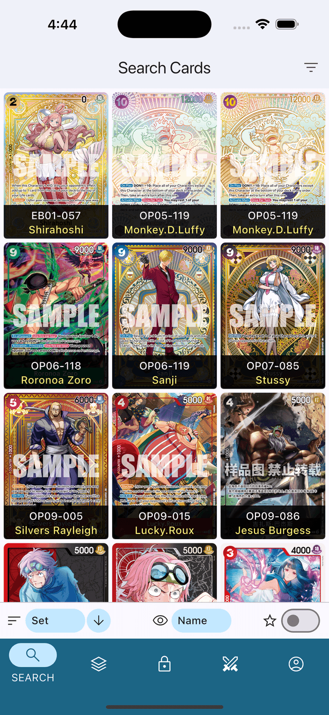 OP TCG Dex Search